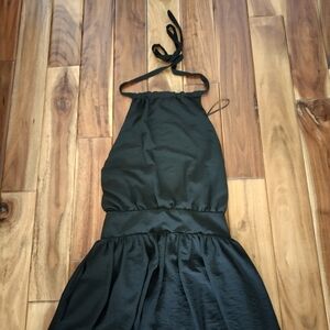 BNWT NSR Black Midi Halter Dress